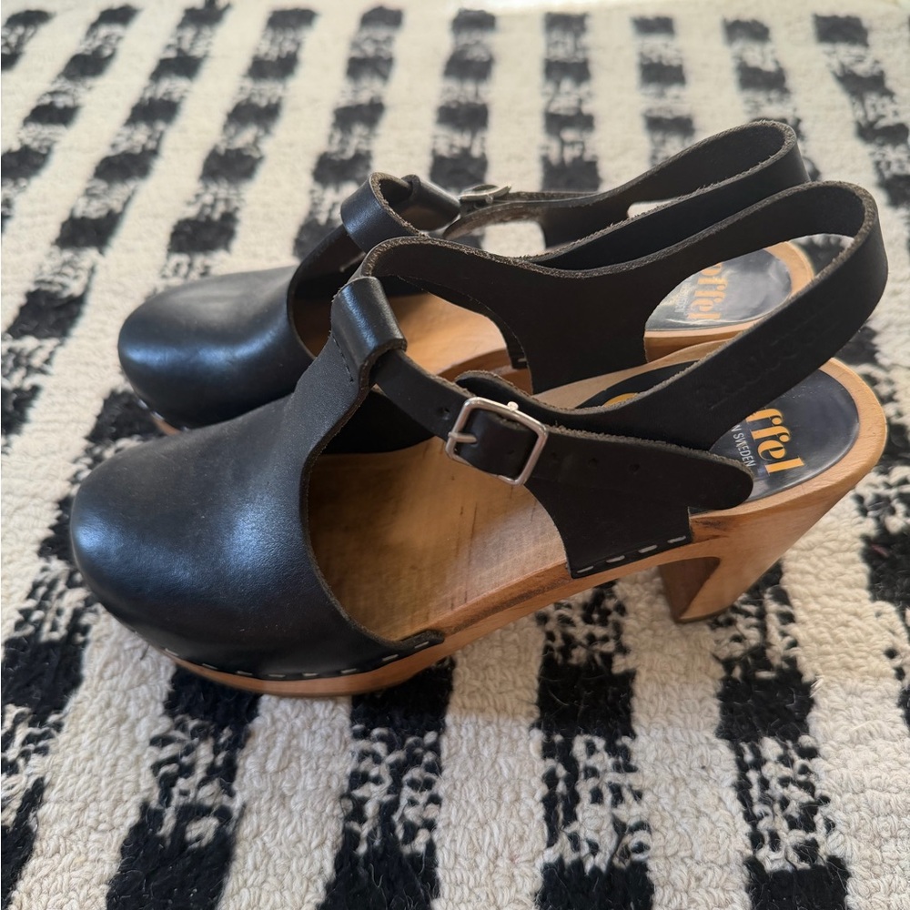 Swedish Hasbeens Toffel T Strap Sky High 37 - Picture 4 of 6